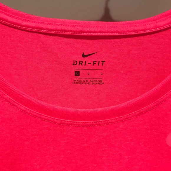 Nike Neon Pink Dri-FIT Tee - Picture 4 of 6